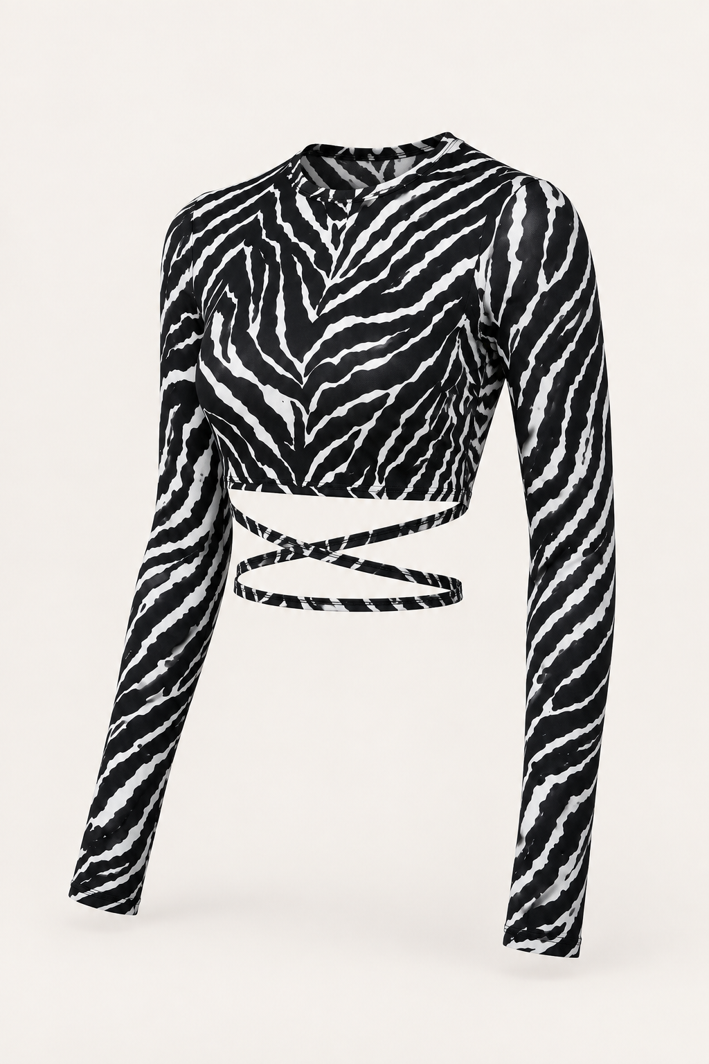 Top Open Back Zebra