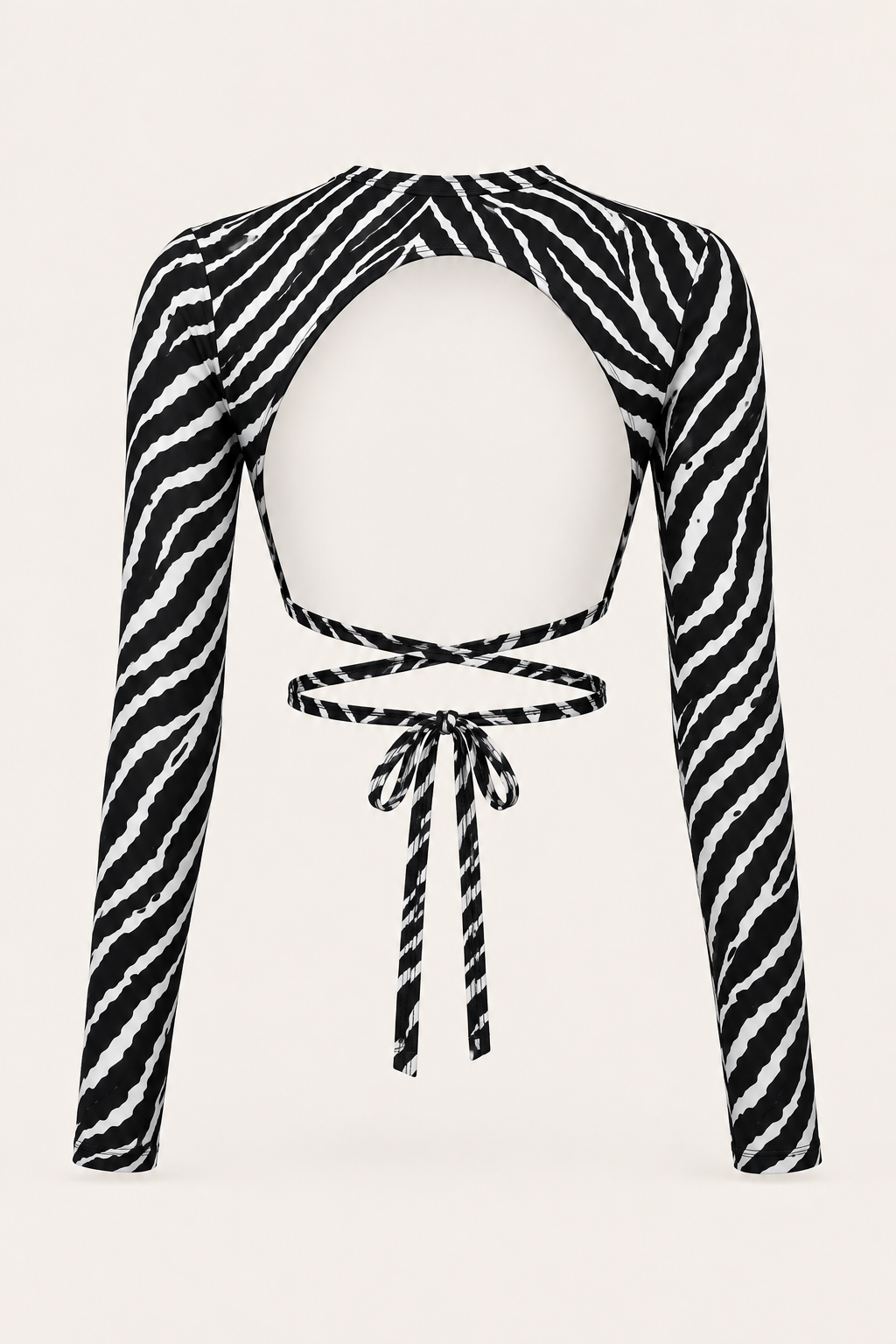 Top Open Back Zebra