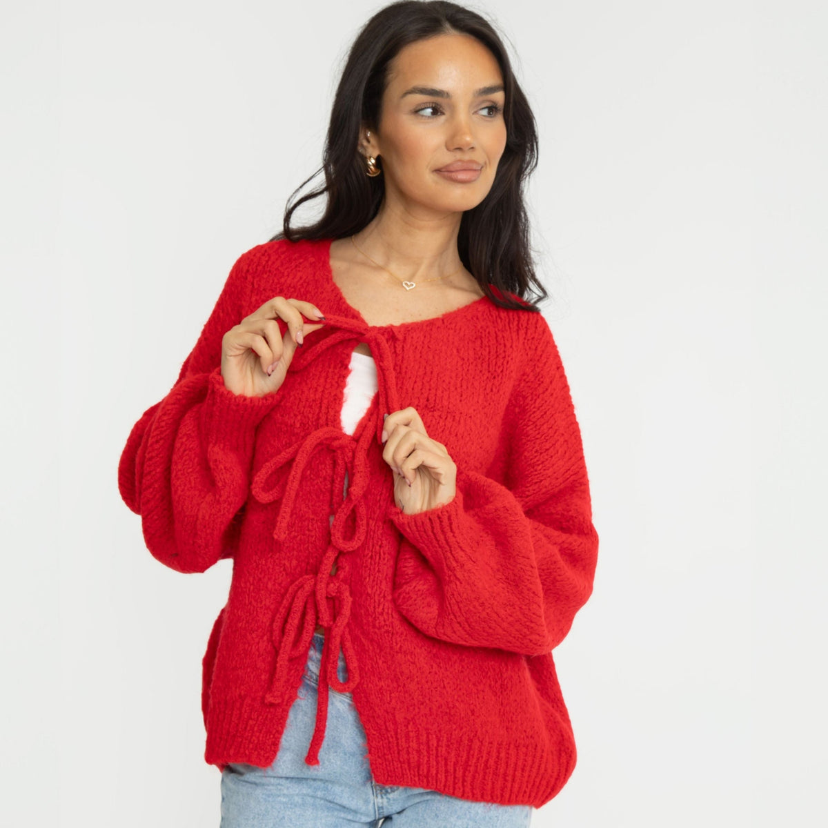 Cárdigan Oversize con Lazos Delanteros Noemí