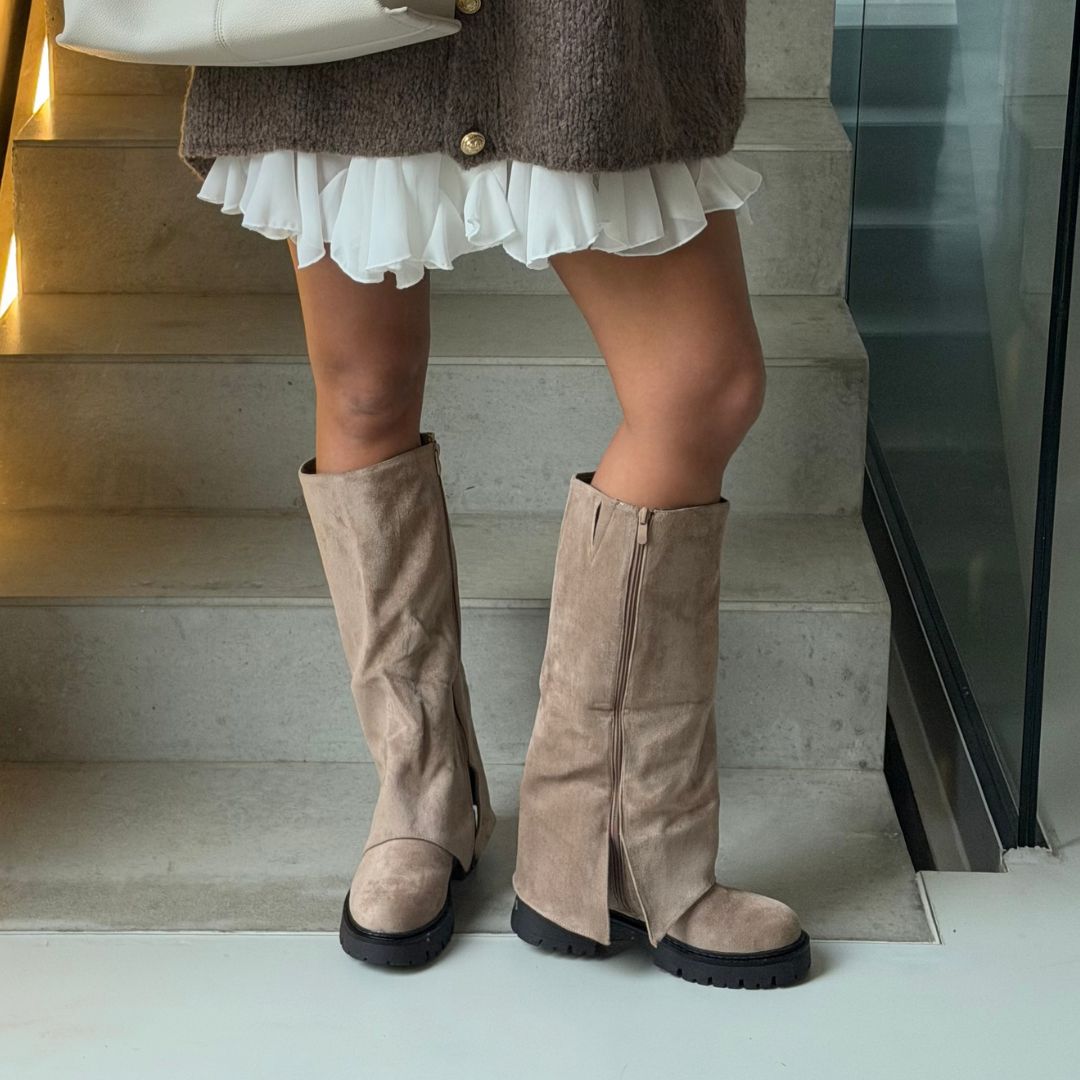 Bota Alta Western con Caña Vuelta Dulce