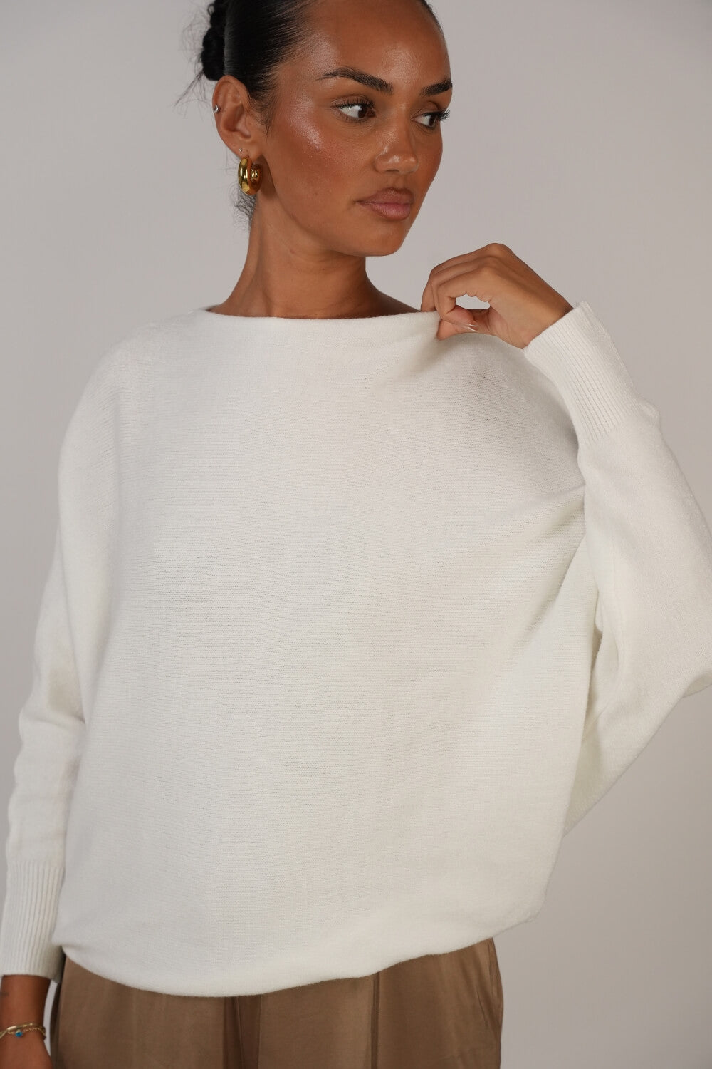 Jersey de Punto Hombros Descubiertos Leyre