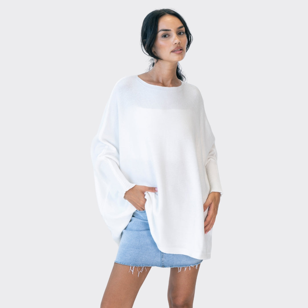 Jersey Oversize Hombros Caídos Rafaela