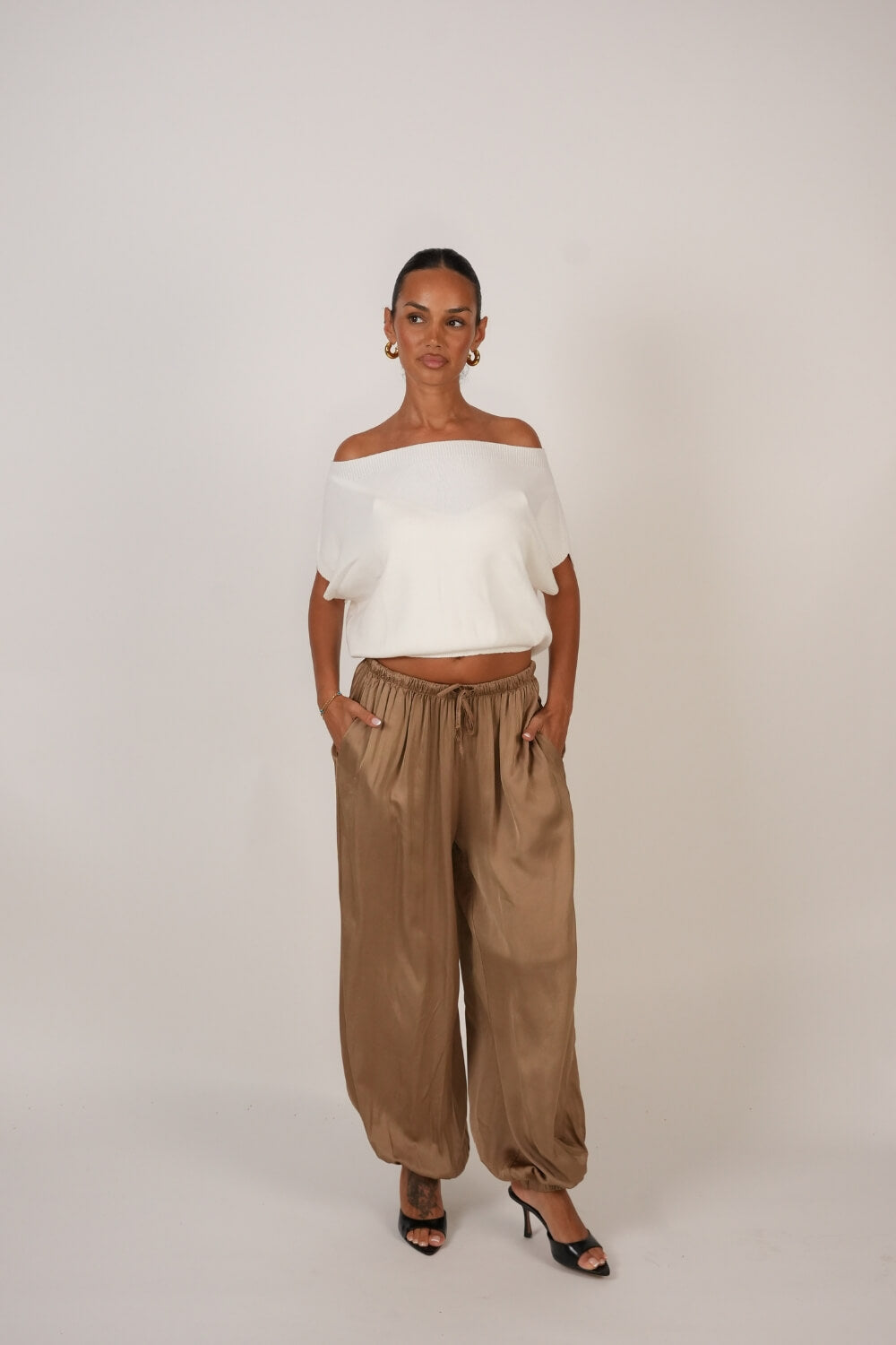 Pantalón Satinado Balloon Mía