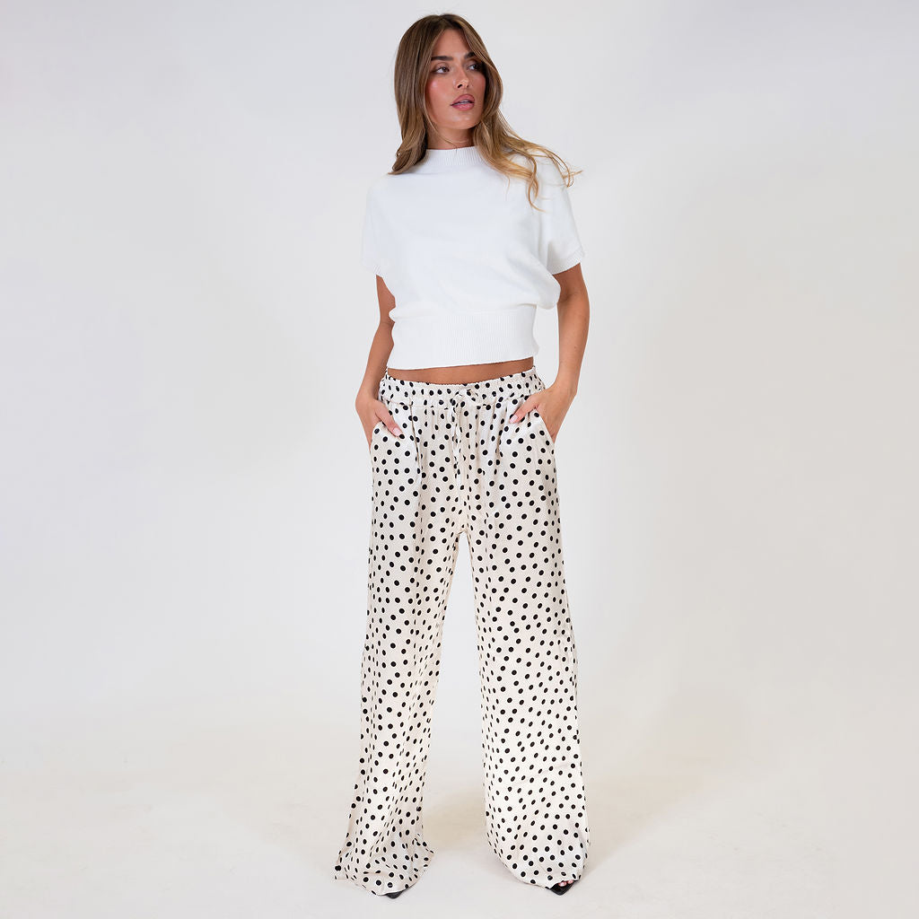 Pantalón Satinado Ancho Aroa