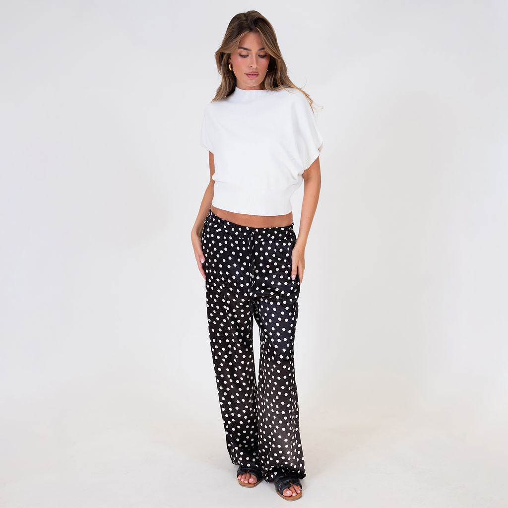 Pantalón Satinado Ancho Aroa