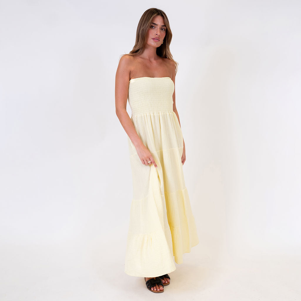 Vestido Largo Bandeau Candela