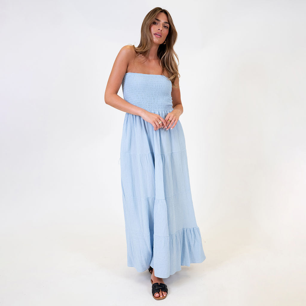 Vestido Largo Bandeau Candela