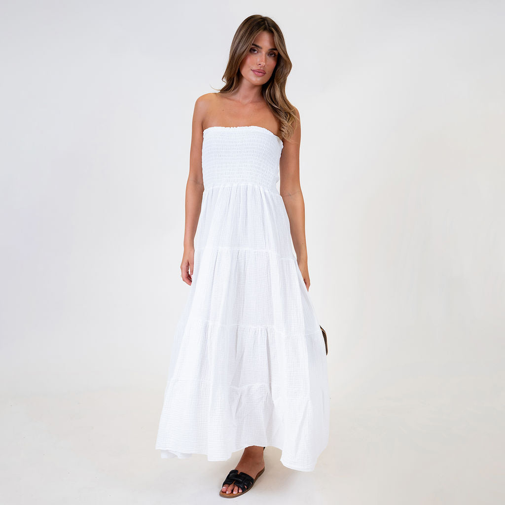 Vestido Largo Bandeau Candela