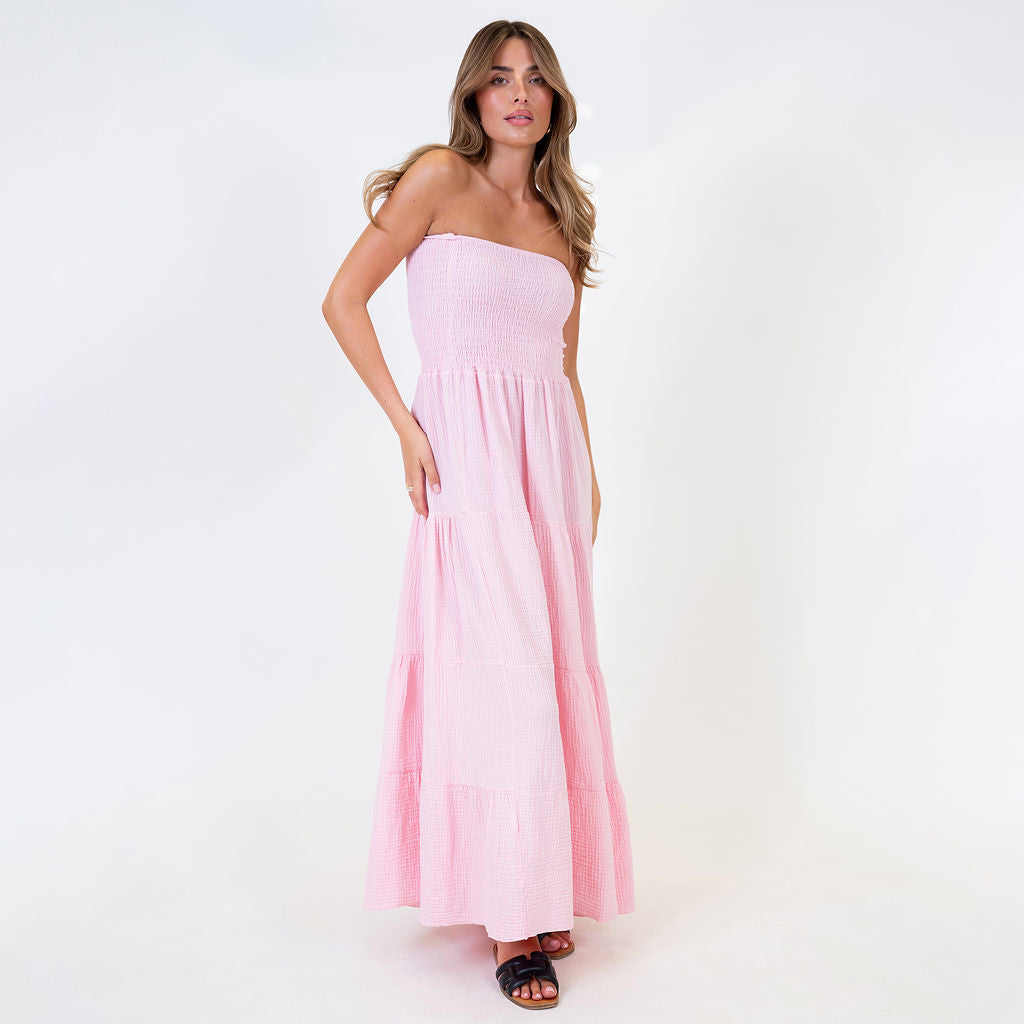 Vestido Largo Bandeau Candela