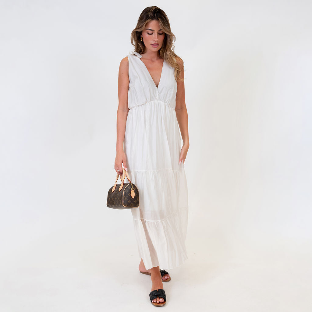 Vestido Largo Lazos en Hombros Renata