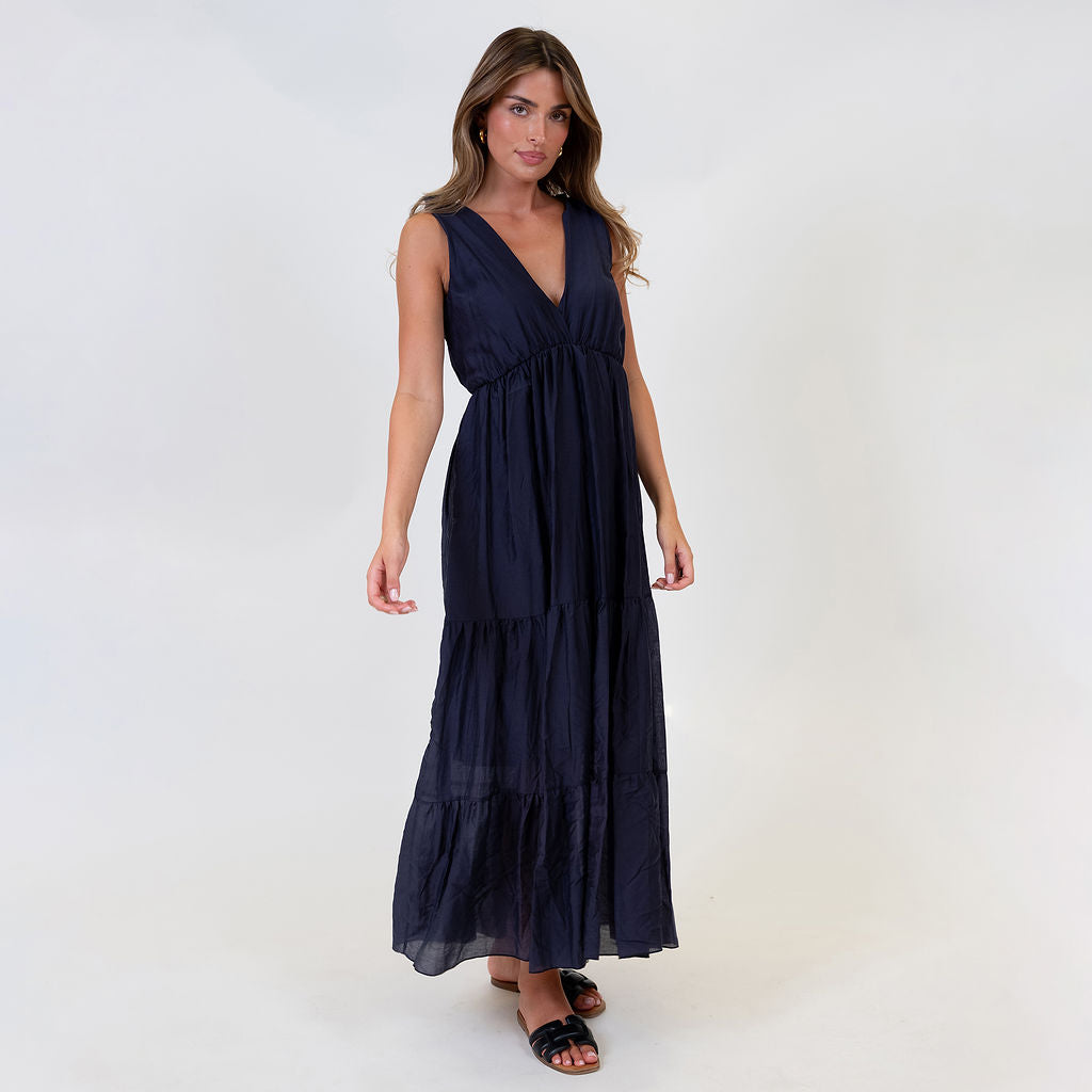Vestido Largo Lazos en Hombros Renata