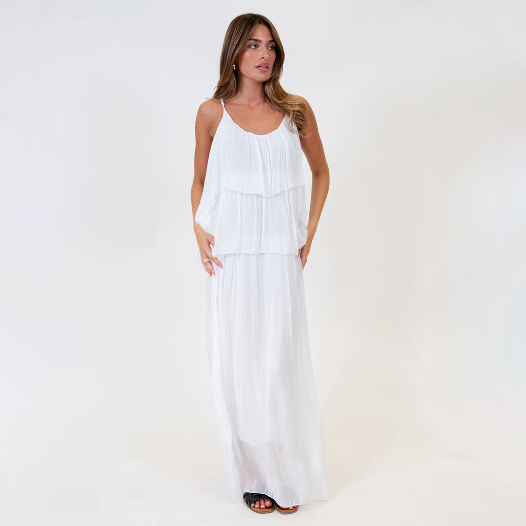 Vestido Largo de Volantes Ainhoa