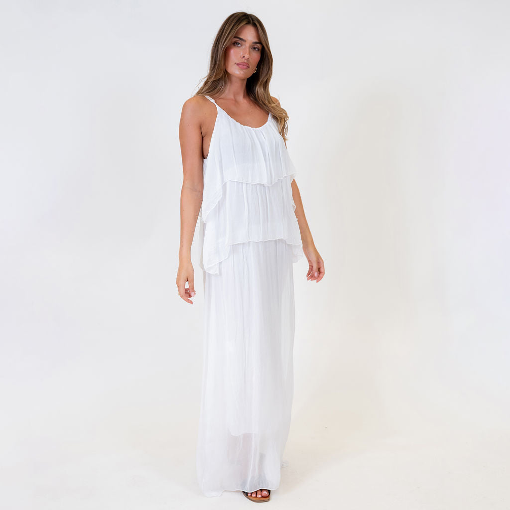 Vestido Largo de Volantes Ainhoa