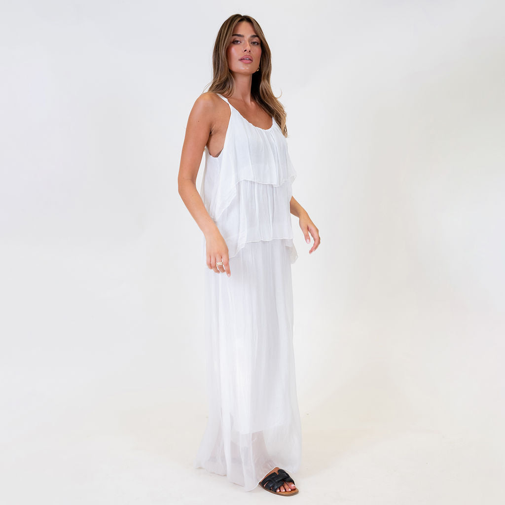 Vestido Largo de Volantes Ainhoa