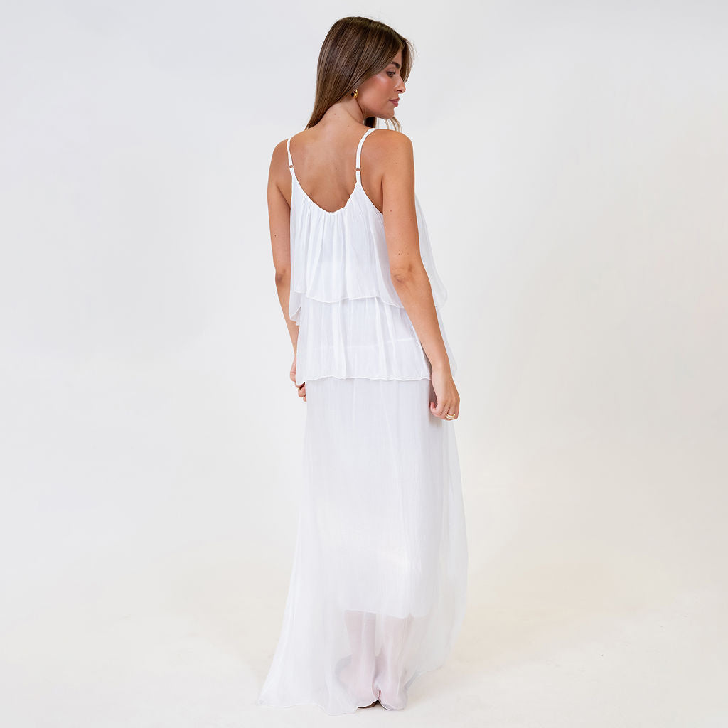 Vestido Largo de Volantes Ainhoa