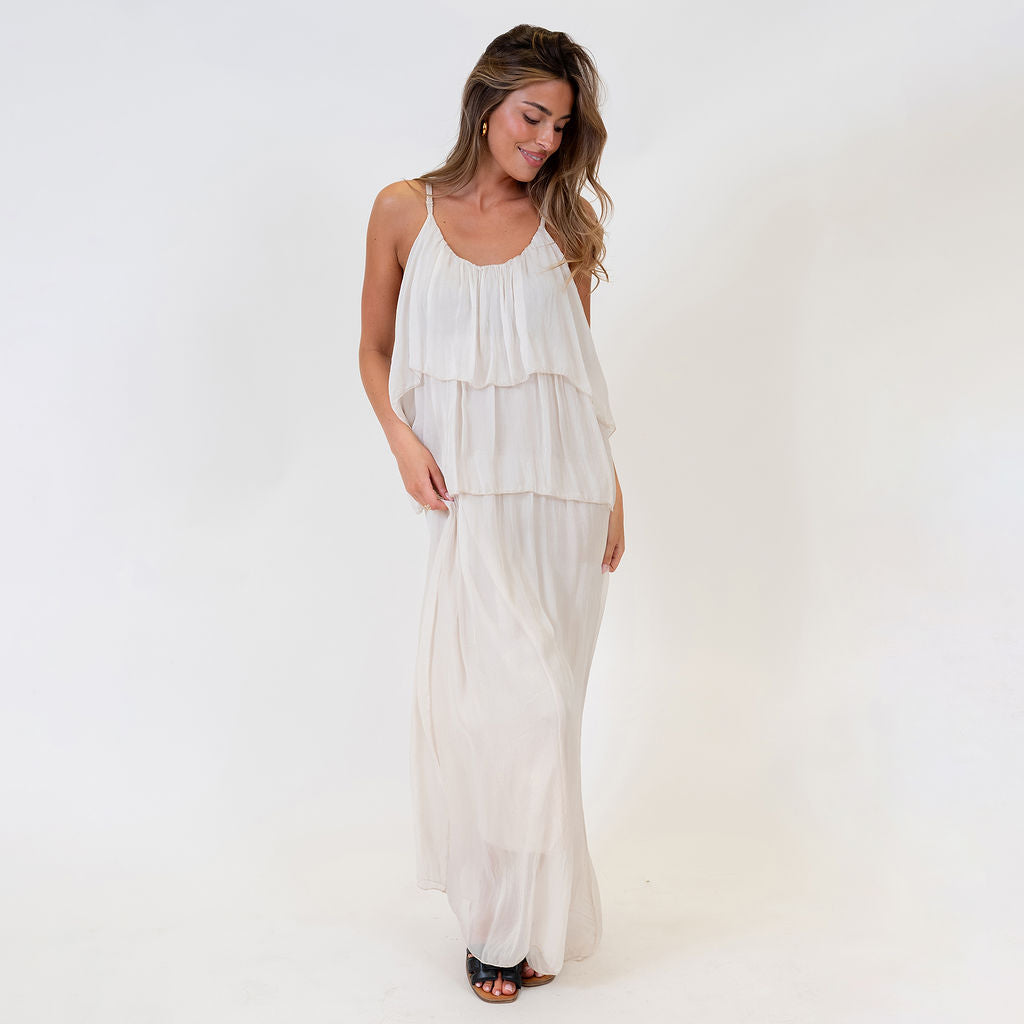 Vestido Largo de Volantes Ainhoa