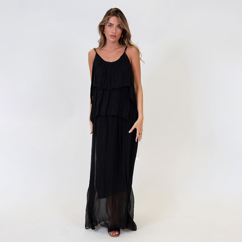 Vestido Largo de Volantes Ainhoa