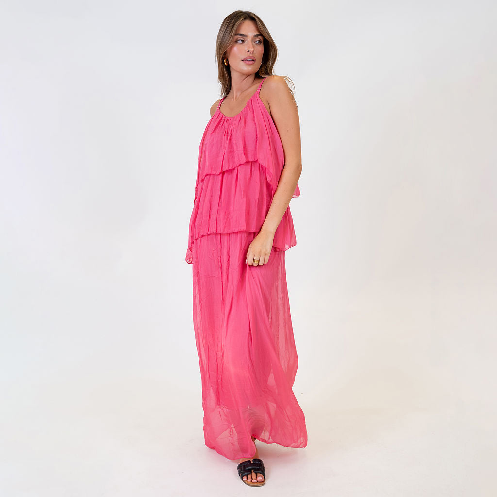 Vestido Largo de Volantes Ainhoa