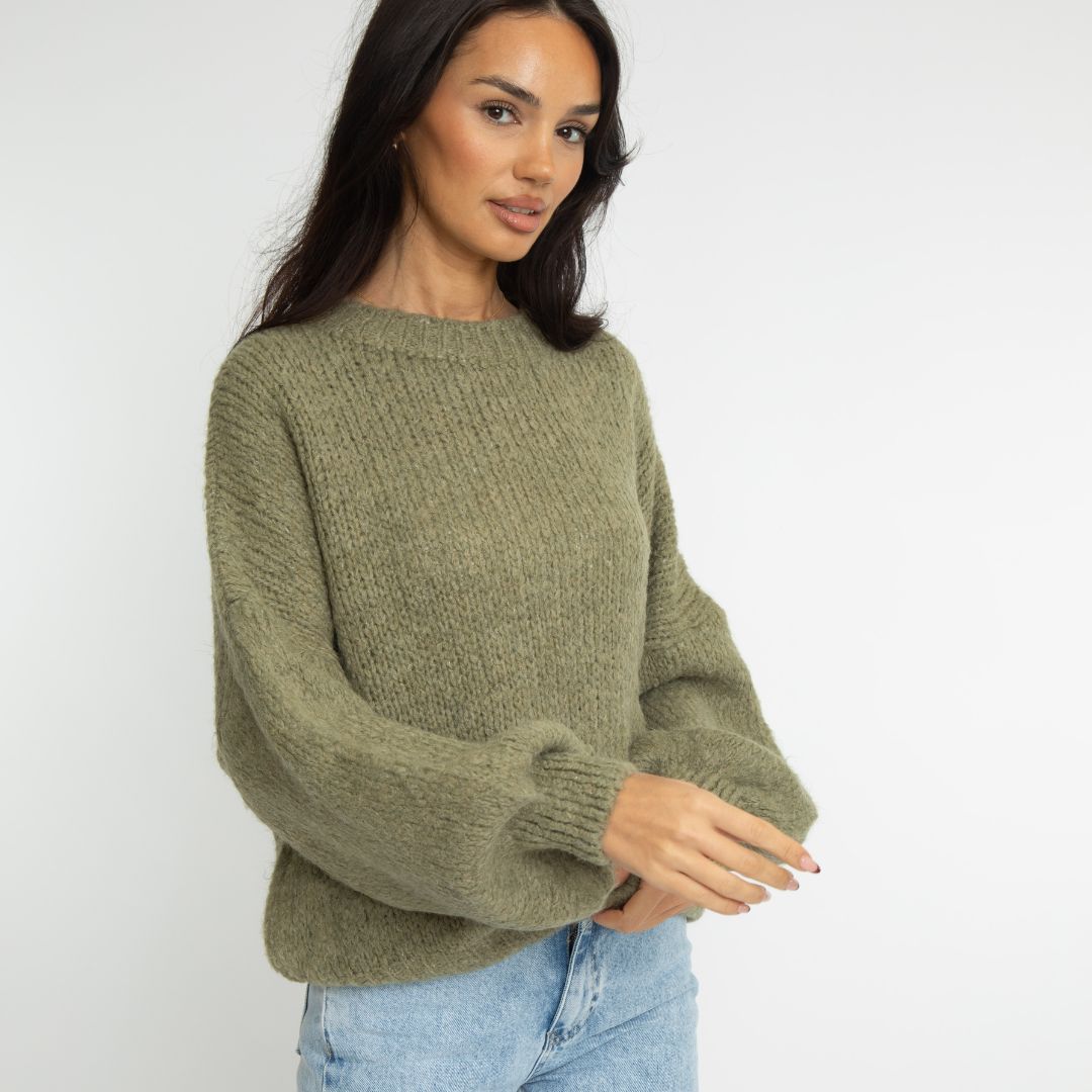 Jersey Oversize de Cuello Redondo Silvia