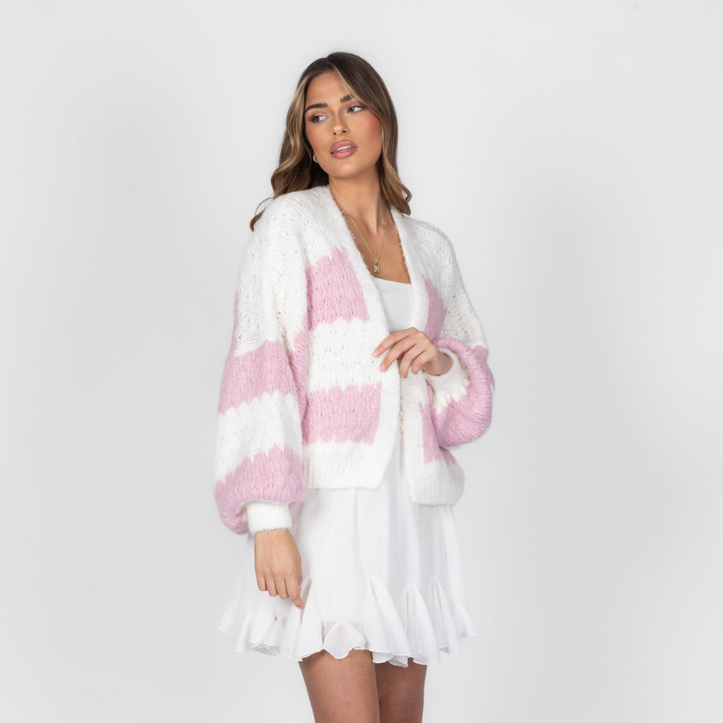 Cárdigan Oversize de Rayas Anchas Carmen
