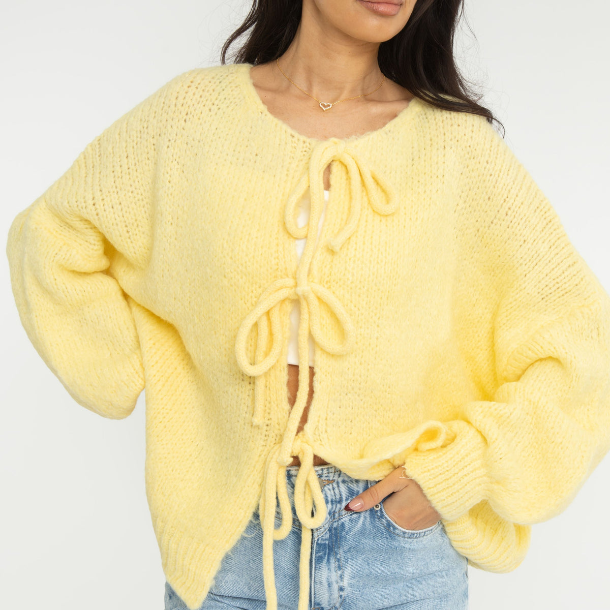 Cárdigan Oversize con Lazos Delanteros Noemí