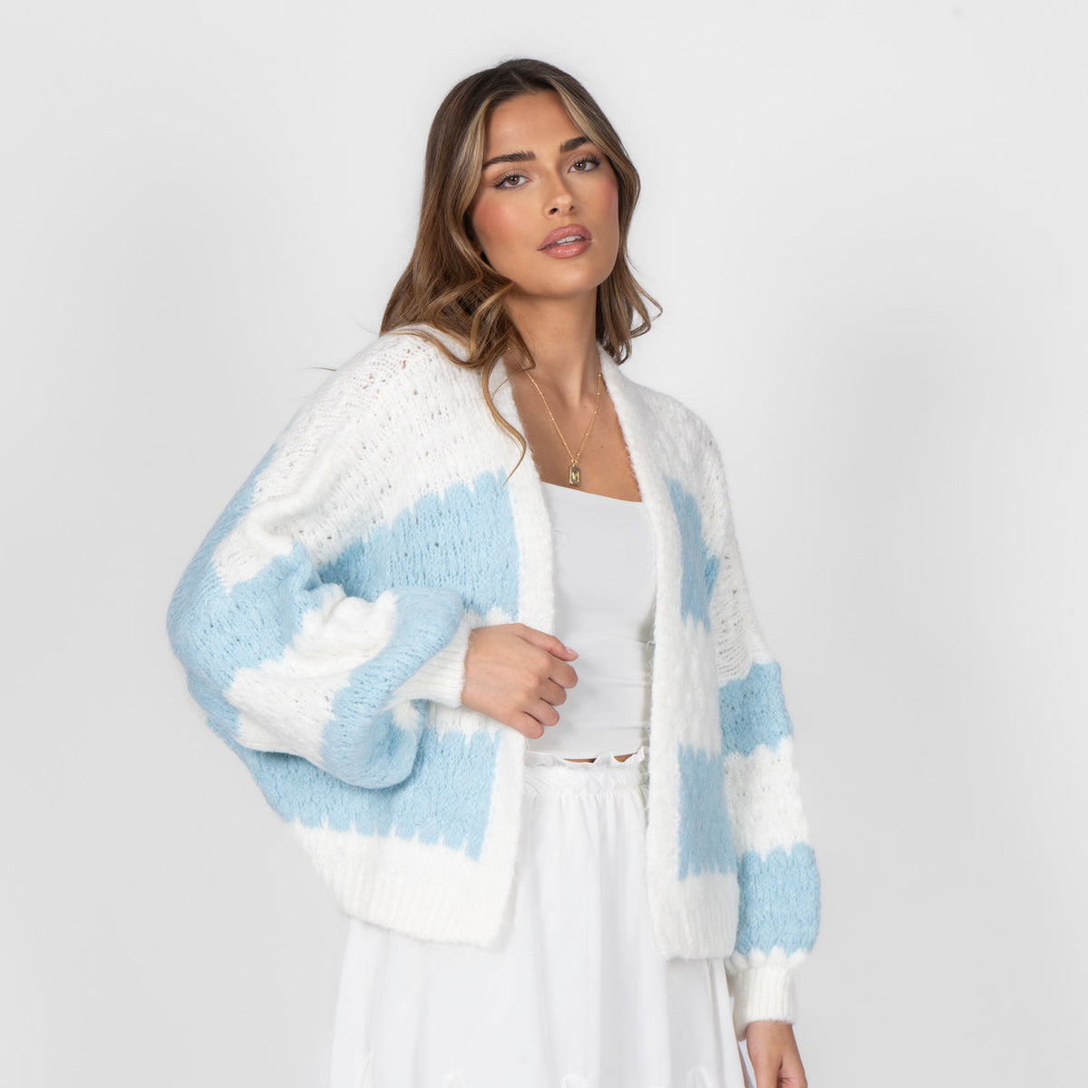 Cárdigan Oversize de Rayas Anchas Carmen