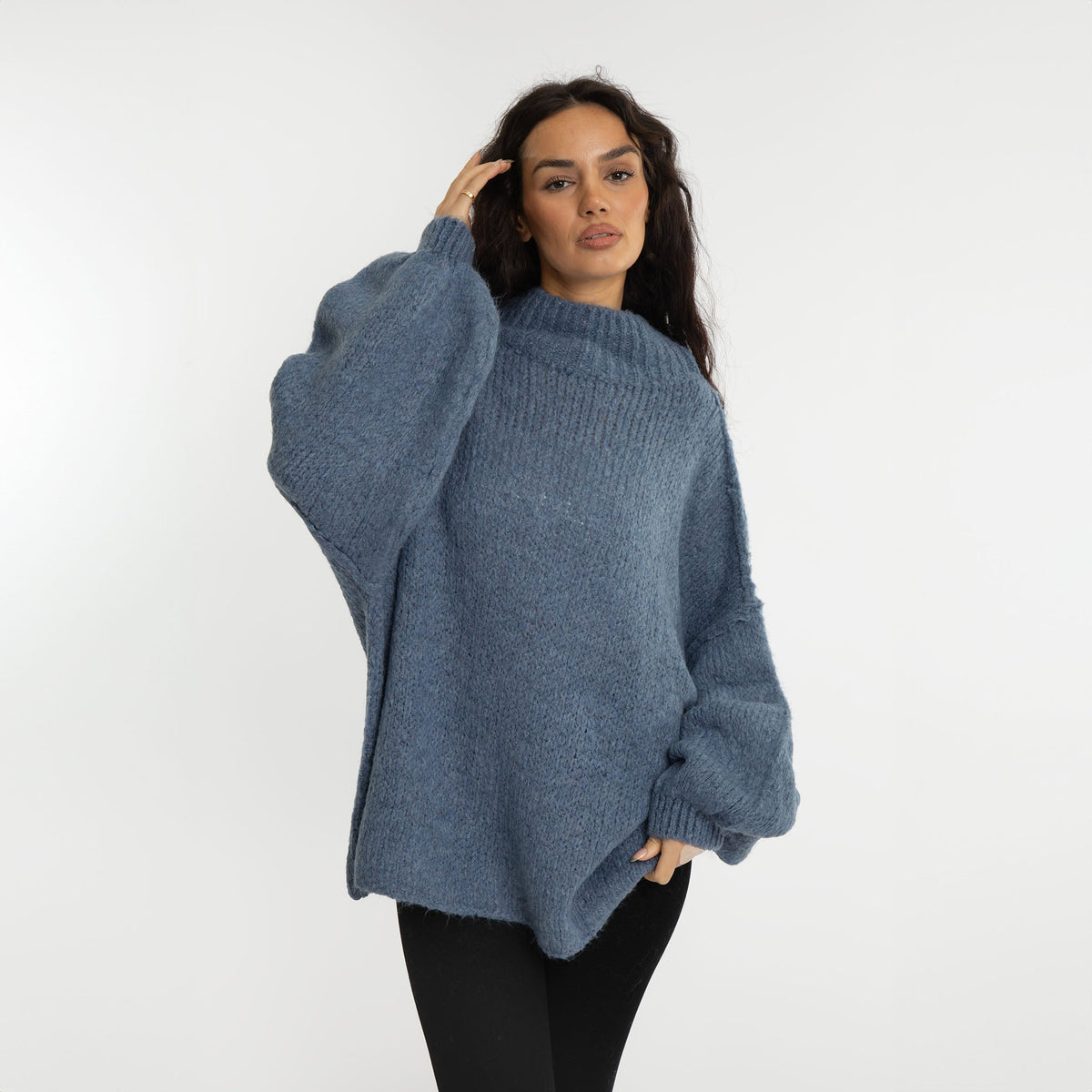 Jersey Oversize de Cuello Alto Úrsula