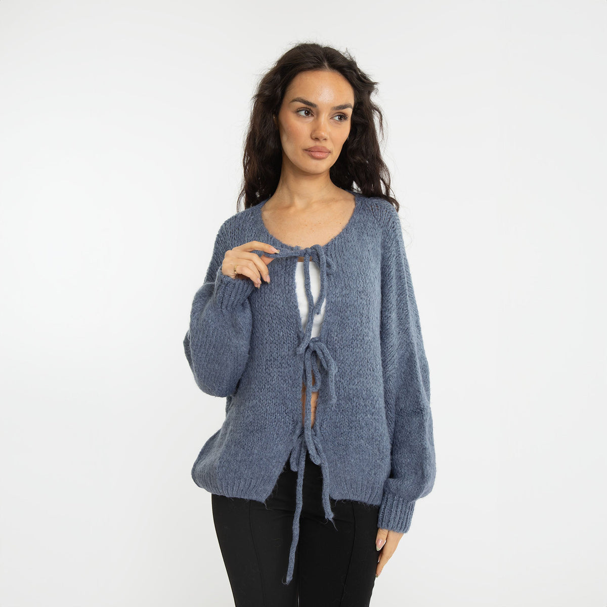 Cárdigan Oversize con Lazos Delanteros Noemí