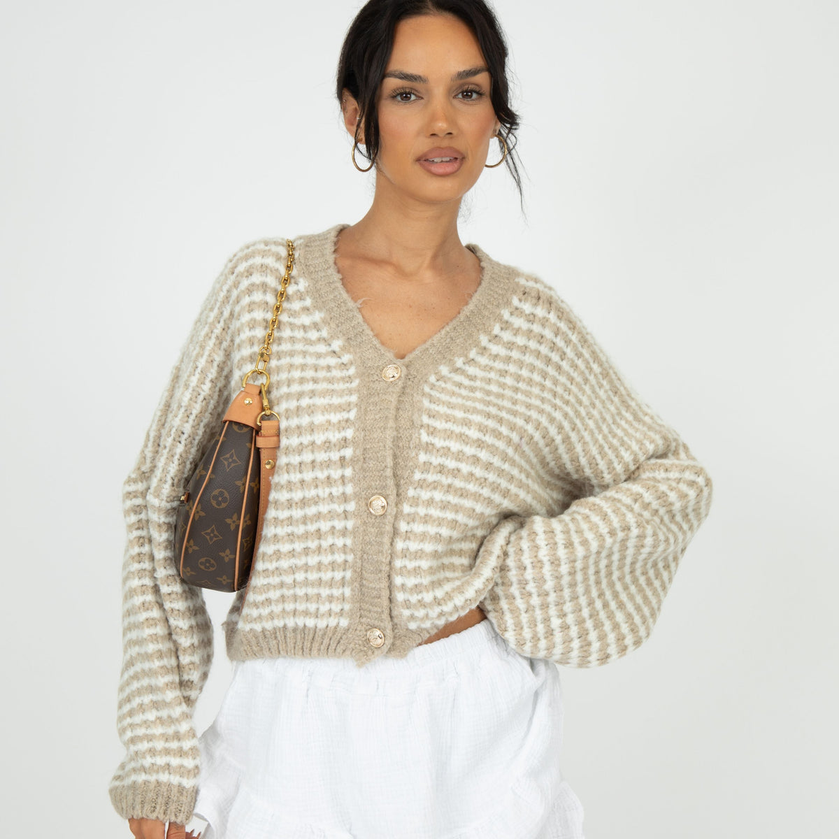 Cárdigan Oversize de Punto Gofre Dorotea