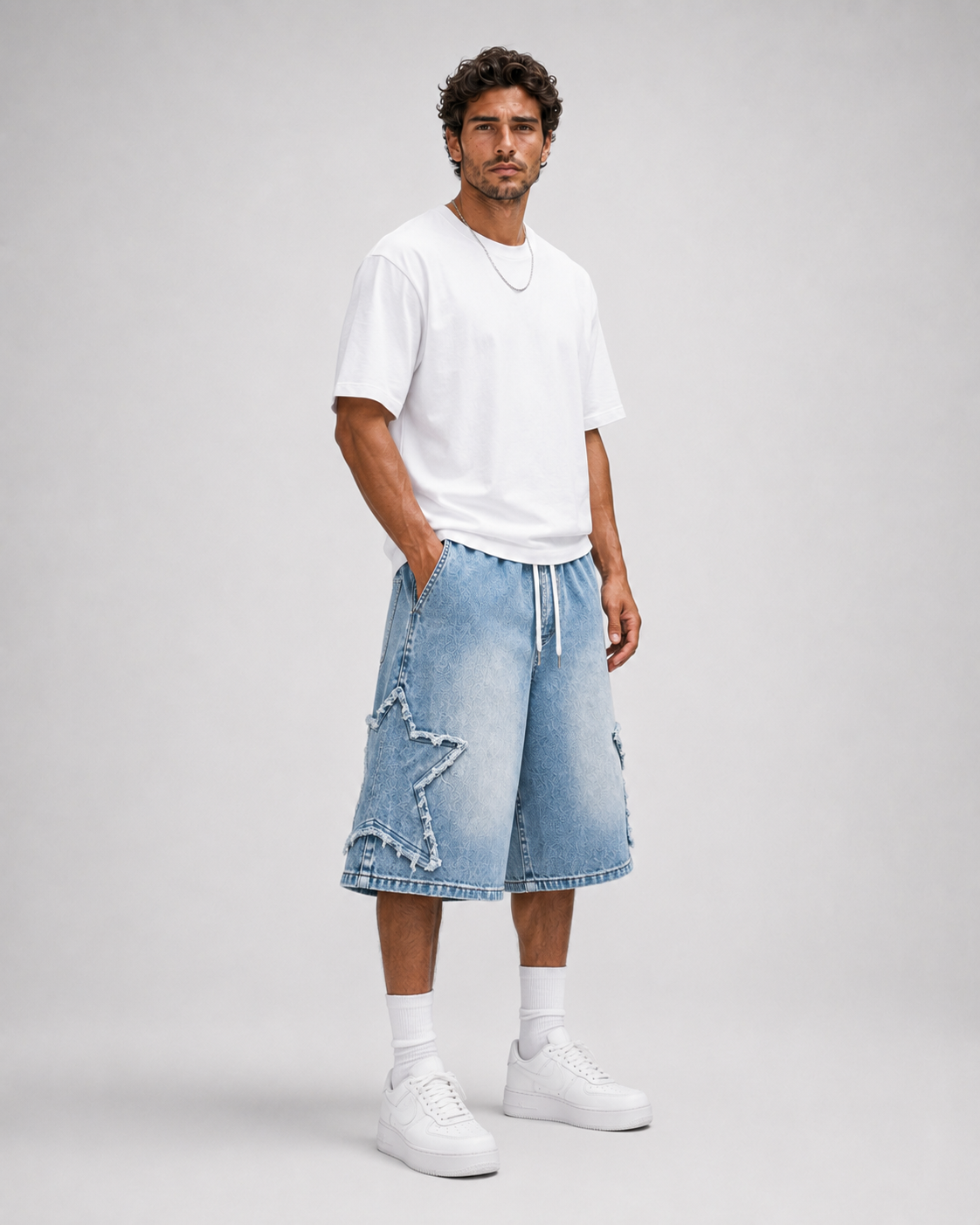 VRS Urban Cargo Denim Shorts