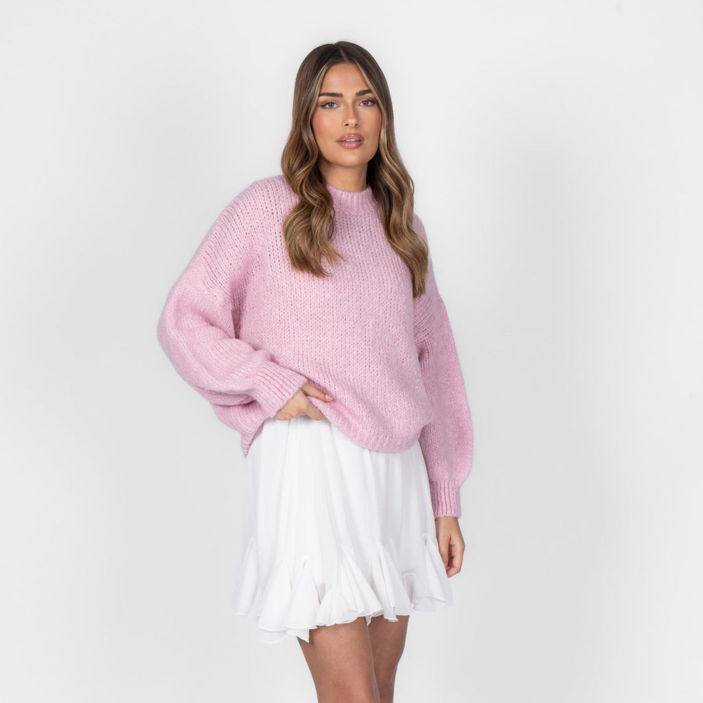 Jersey Oversize de Cuello Redondo Silvia