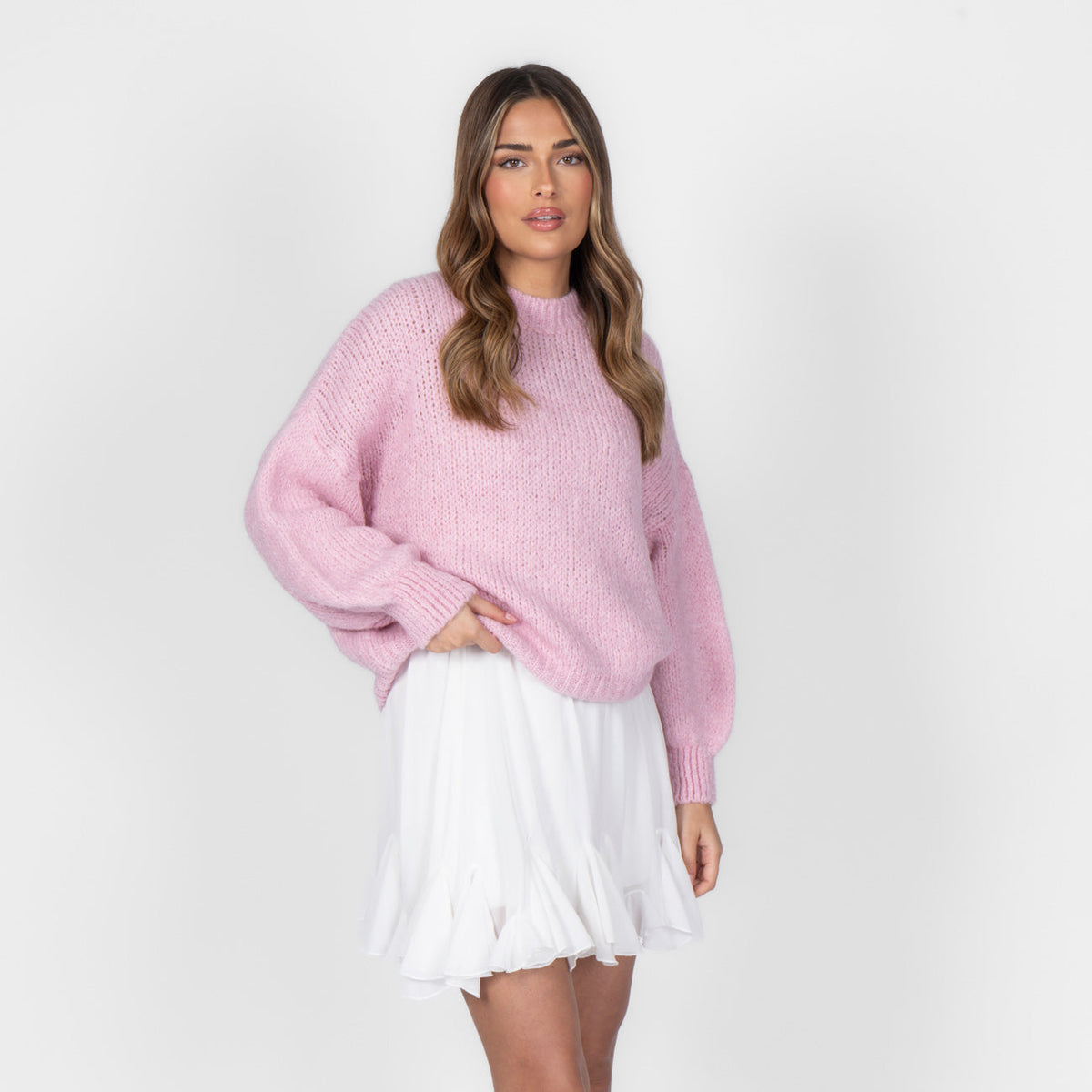 Jersey Oversize de Cuello Redondo Silvia