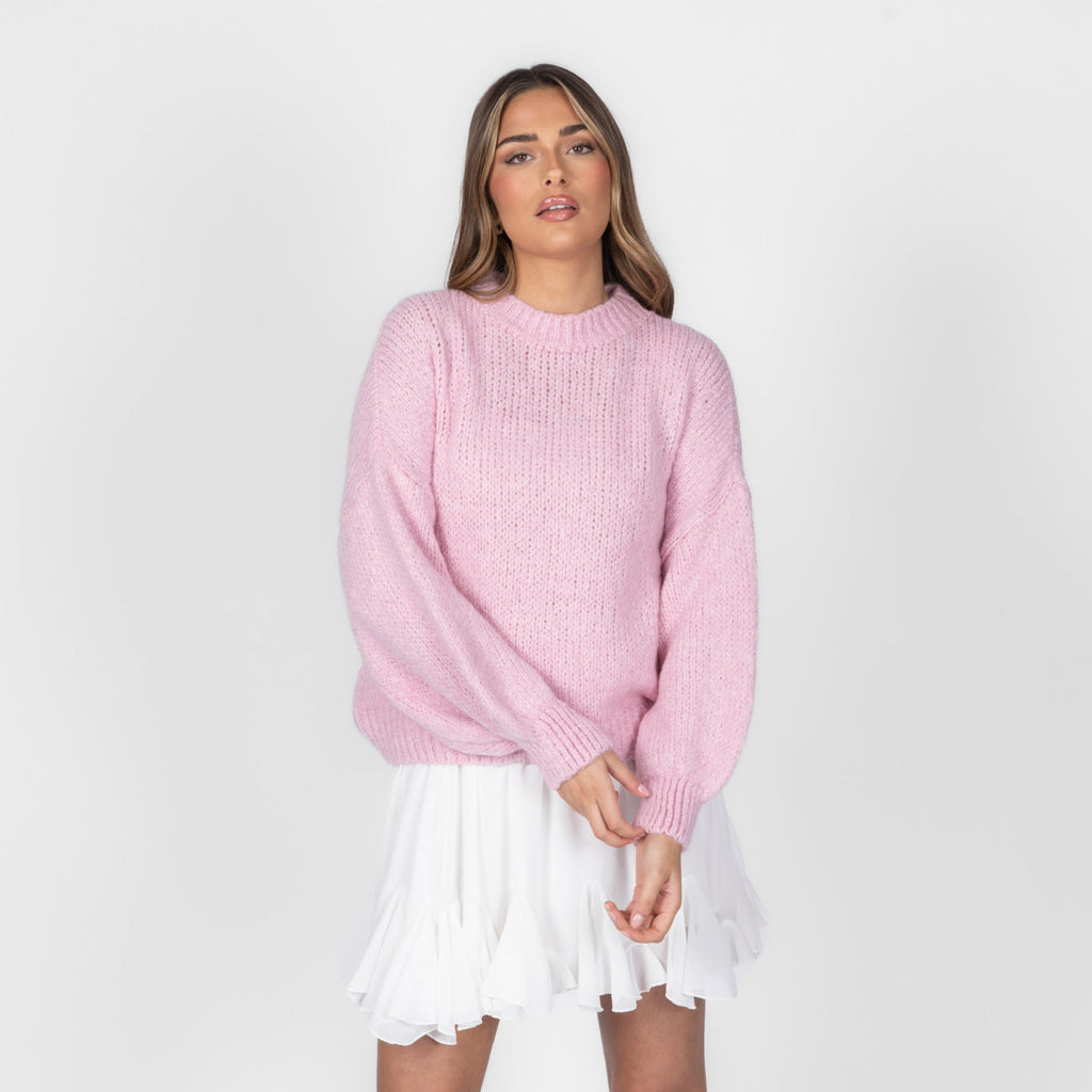 Jersey Oversize de Cuello Redondo Silvia