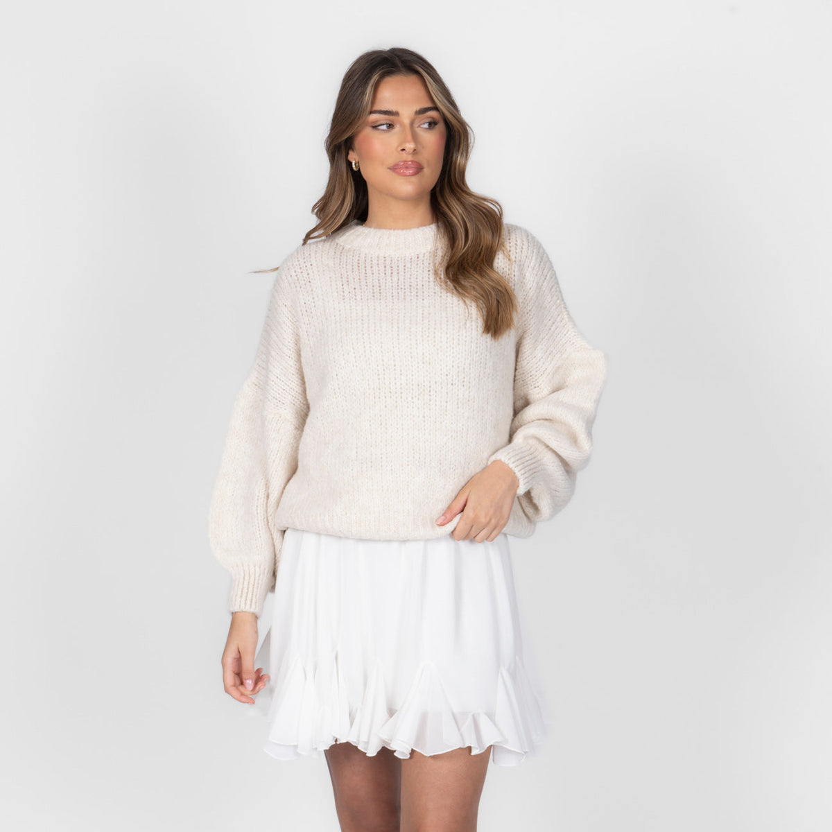 Jersey Oversize de Cuello Redondo Silvia