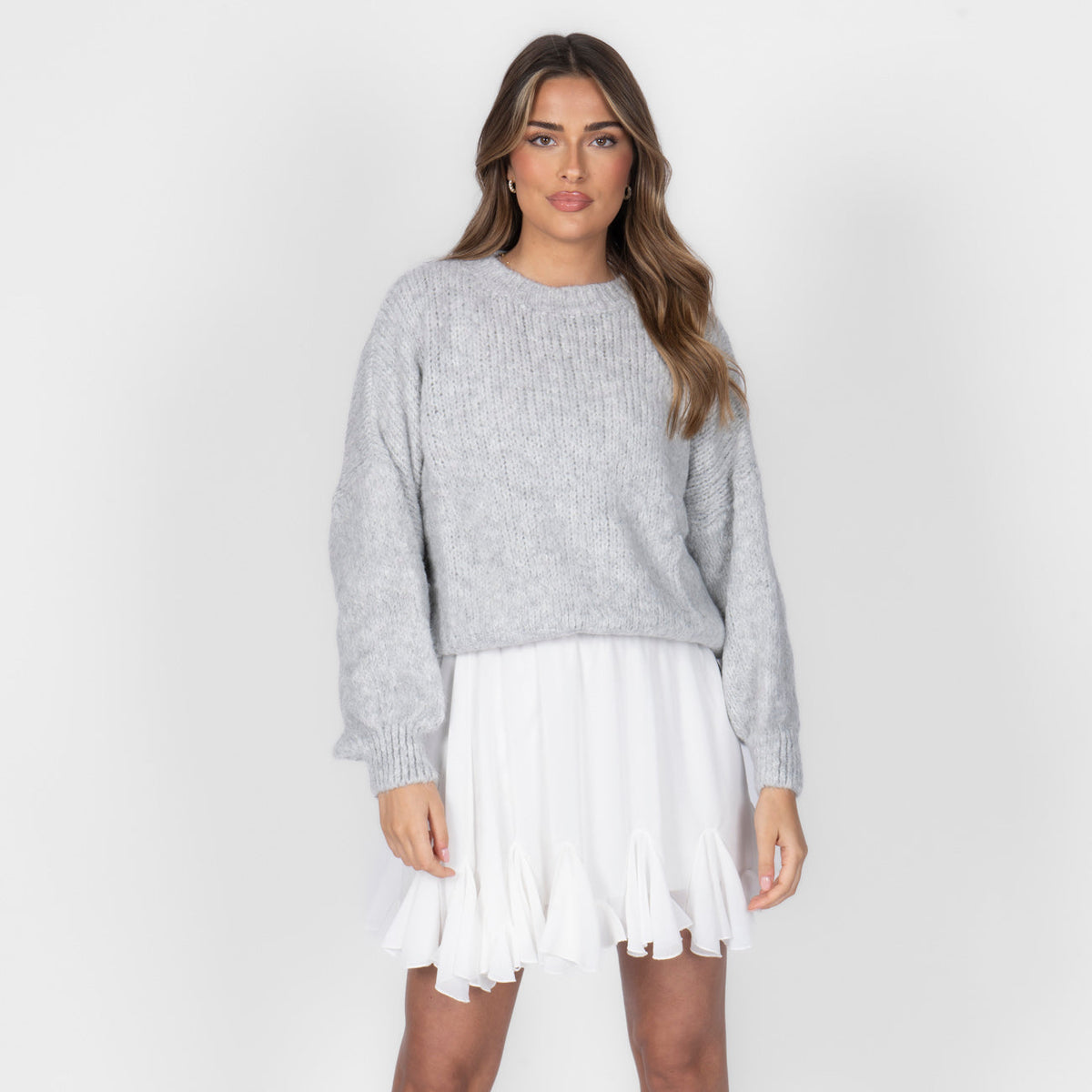 Jersey Oversize de Cuello Redondo Silvia
