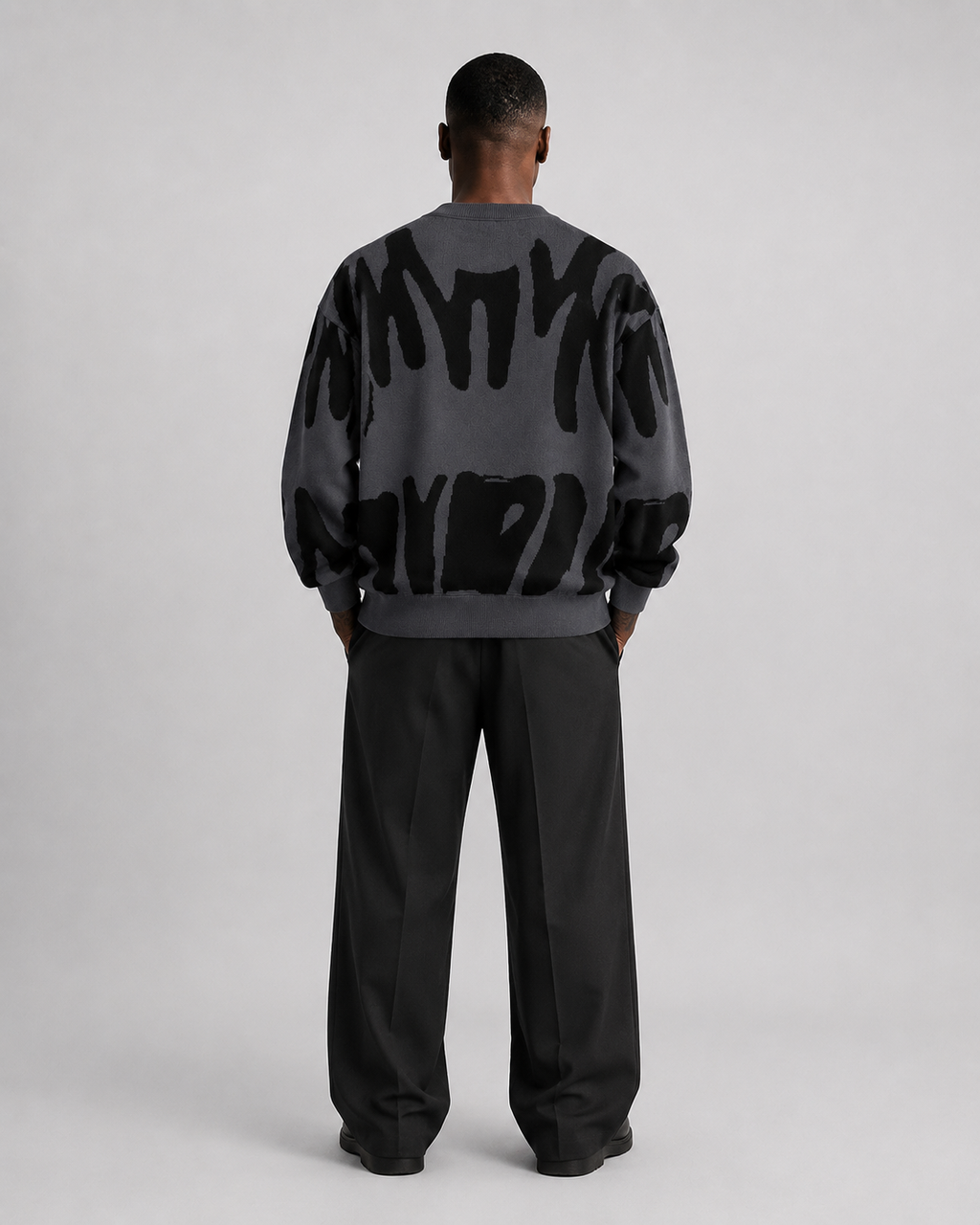 Sudadera Abstract Brush Oversize
