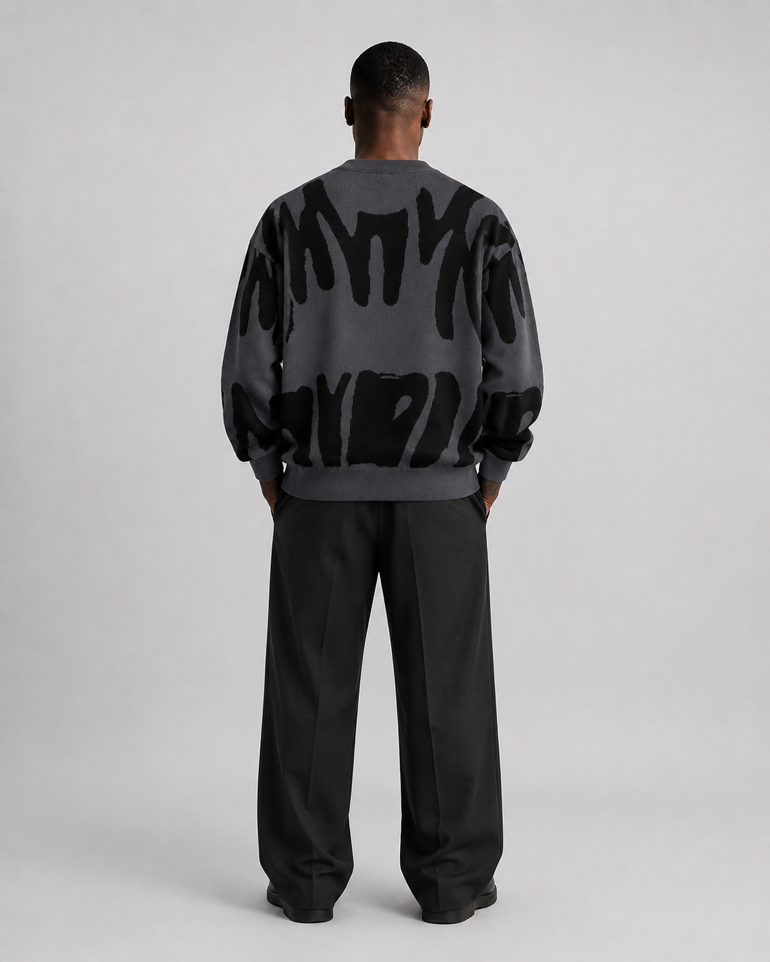 Sudadera Abstract Brush Oversize