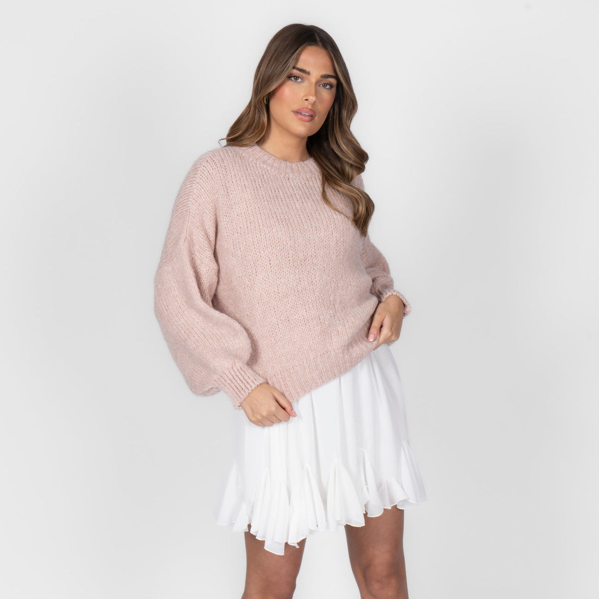 Jersey Oversize de Cuello Redondo Silvia