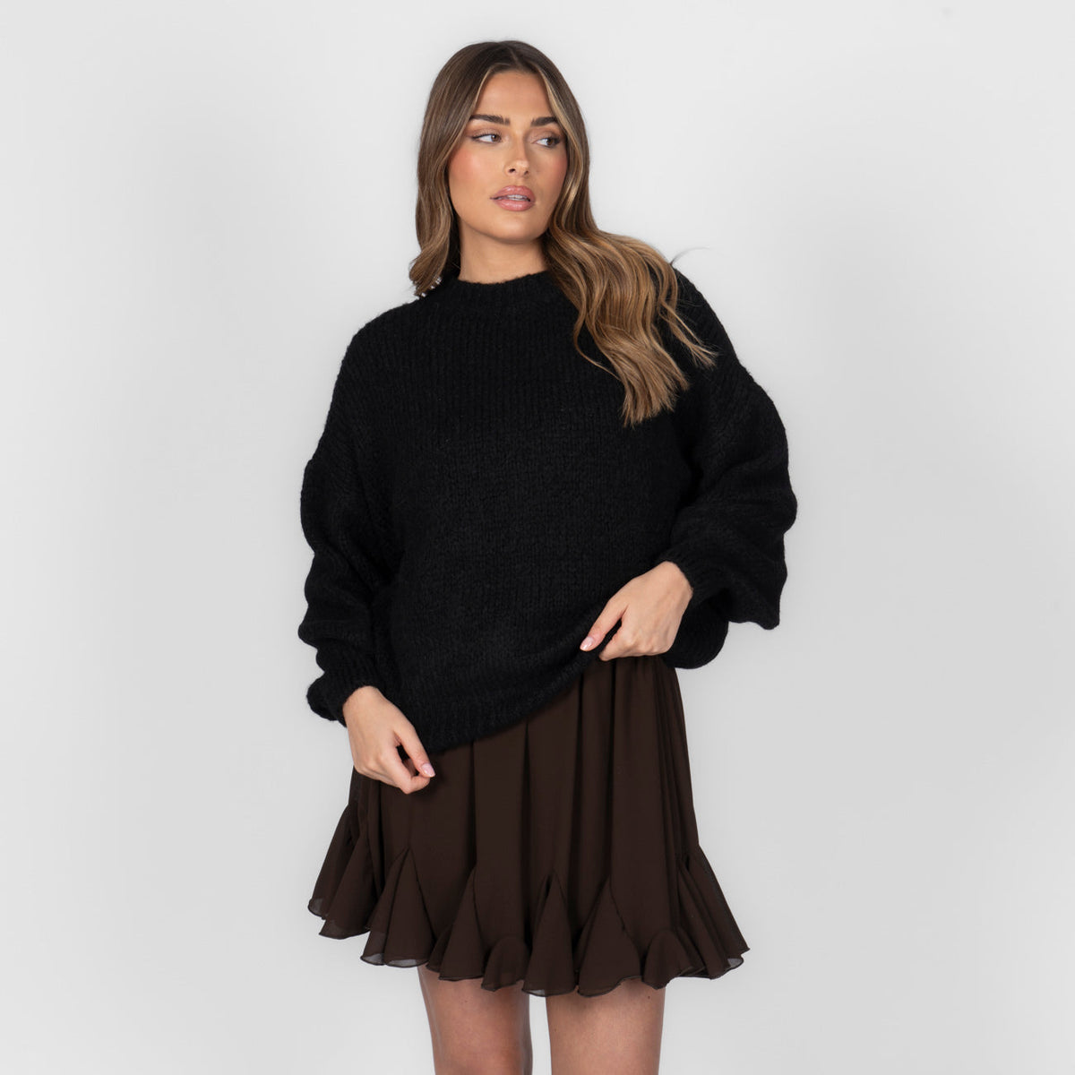 Jersey Oversize de Cuello Redondo Silvia
