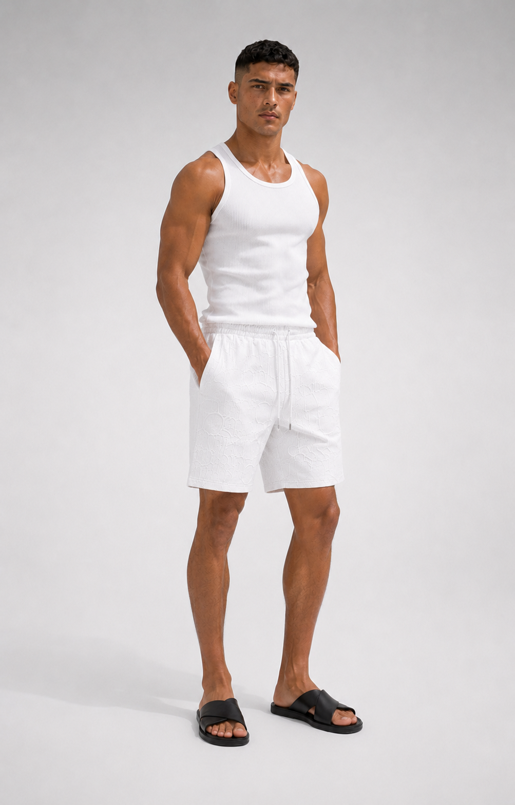 Short Embossed Resort