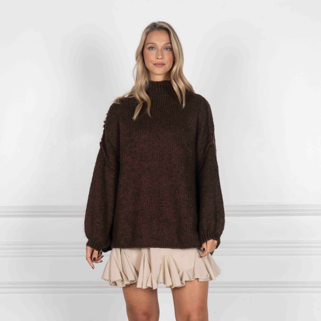 Jersey Oversize de Cuello Alto Úrsula