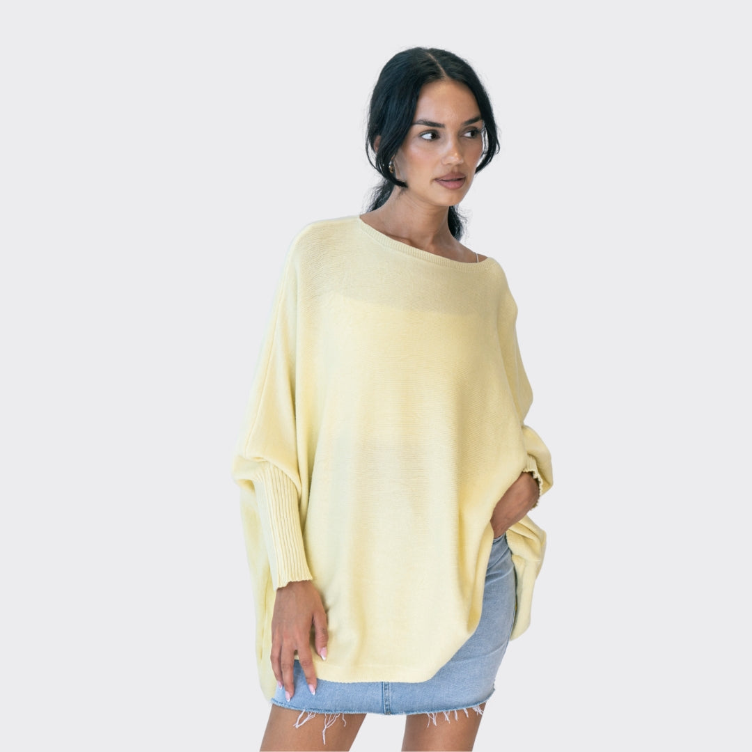 Jersey Oversize Hombros Caídos Rafaela