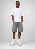 Embossed Denim Shorts