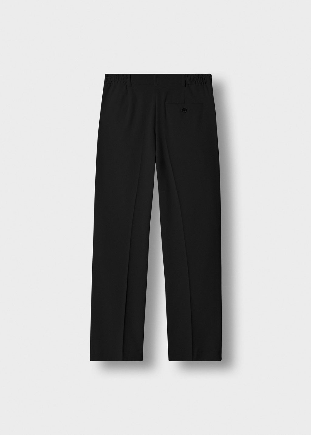 Pantalón de Vestir Recto Diego en negro, vista trasera