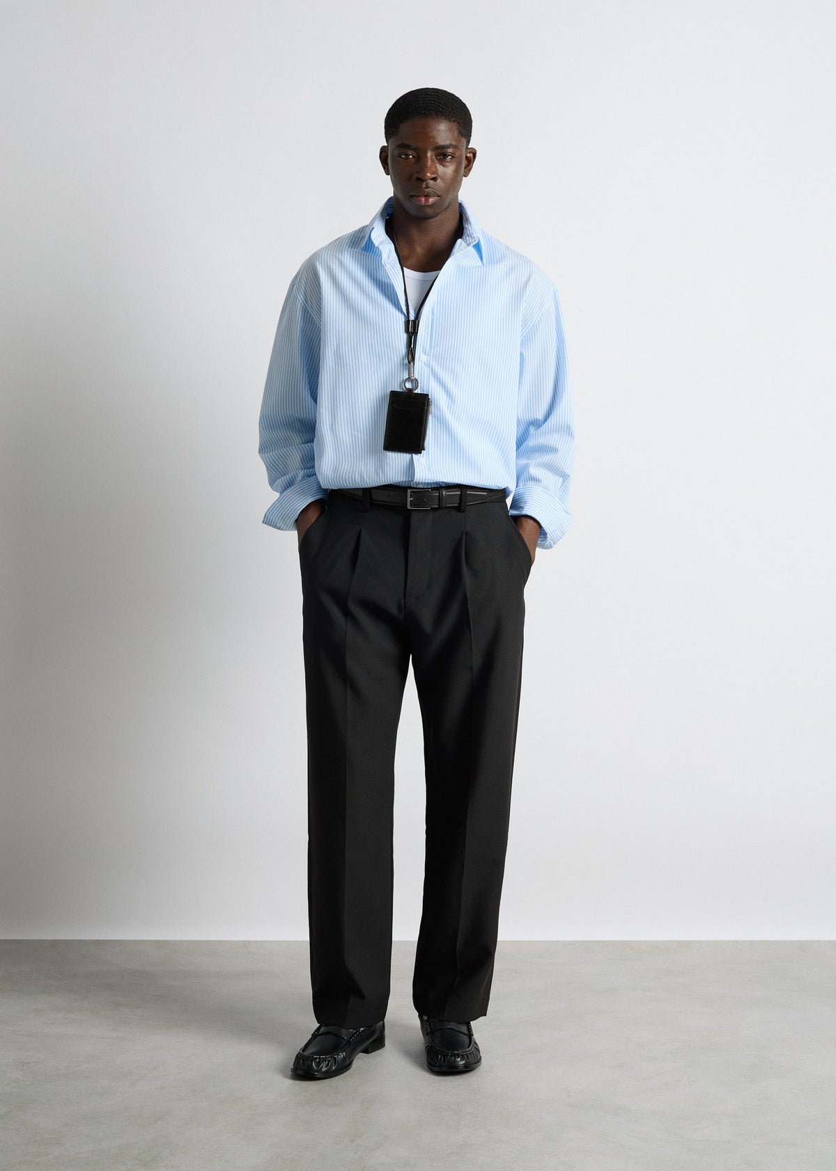 Pantalón de Vestir Recto Diego en negro, foto 4
