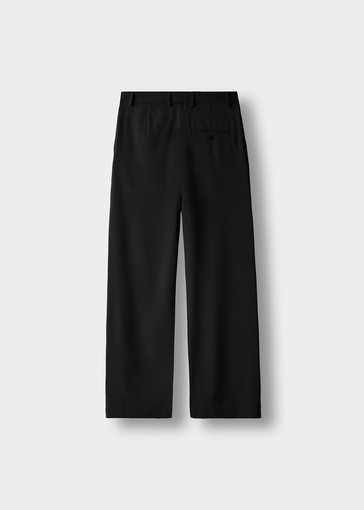 Pantalón de Vestir Pierna Ancha Javier en negro, vista trasera
