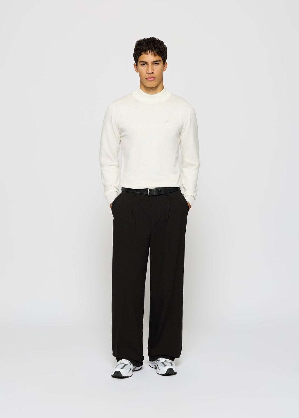 Pantalón de Vestir Pierna Ancha Javier en negro, foto 5