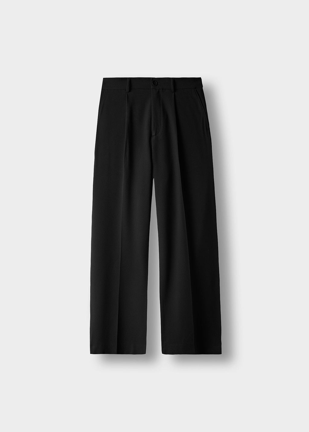 Pantalón de Vestir Pierna Ancha Javier en negro, vista delantera