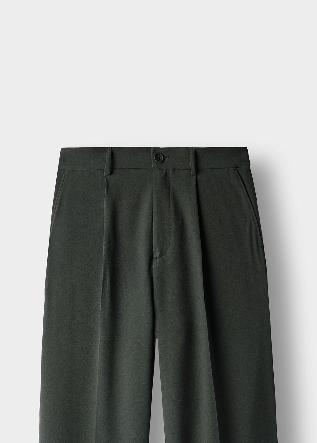 Pantalón de Vestir Pierna Ancha Javier en gris oliva, foto 3