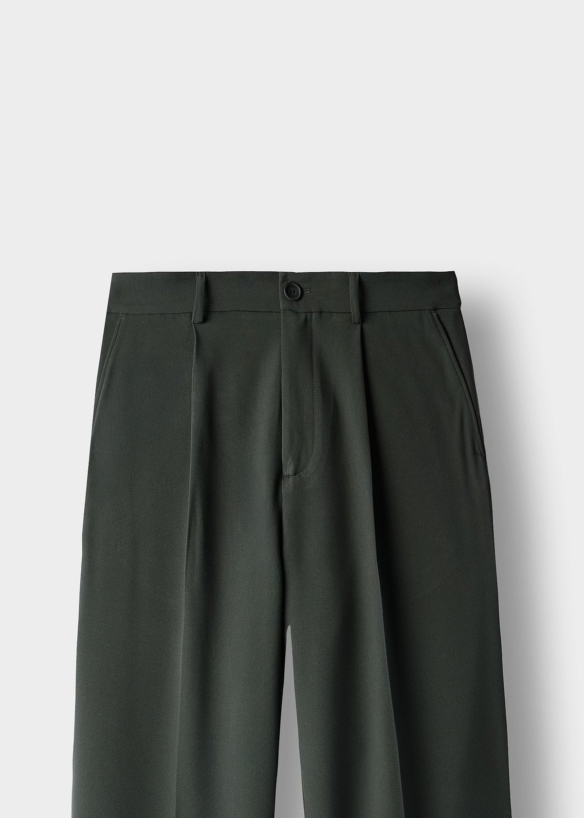 Pantalón de Vestir Pierna Ancha Javier en gris oliva, foto 3